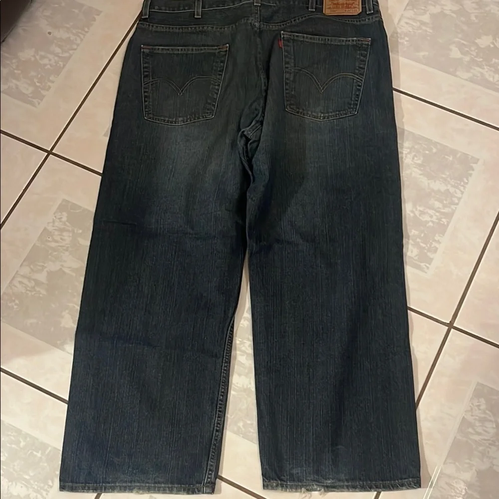 Levi's Men's 569 Dark Blue Jeans Size W40 L30